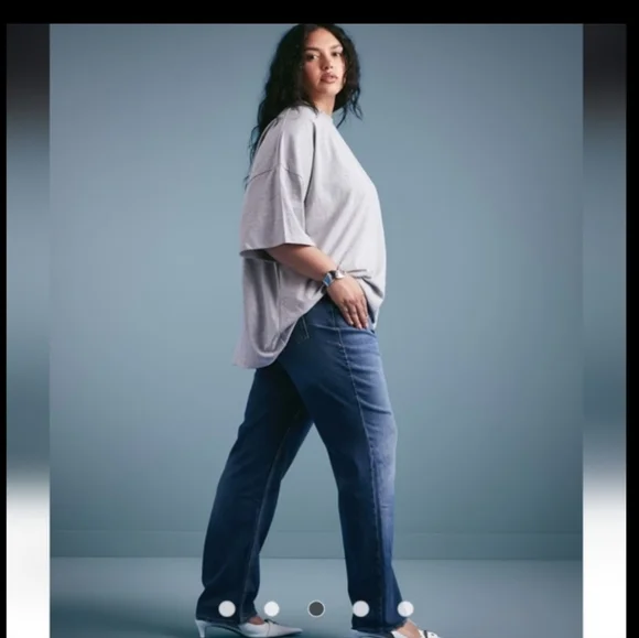 Good American Icon 90s Straight Leg Jeans 30" Inseam 26 Plus - Picture 4 of 11